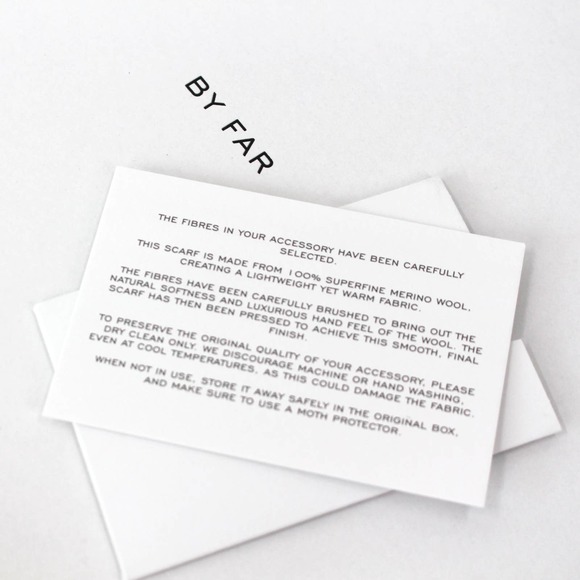 By Far Logo Wool Scarf - Picture 7 of 8